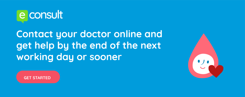 eConsult.  Contact your doctor online and get help by the end of the next working day or sooner.  Get started